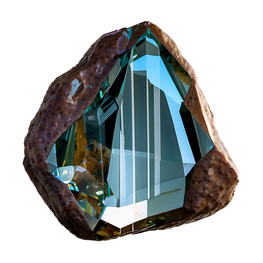 Crystal Embedded Rock Png 05032024