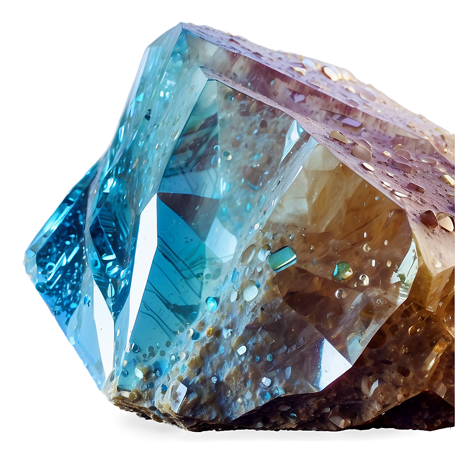 Crystal Embedded Rock Png Vgq