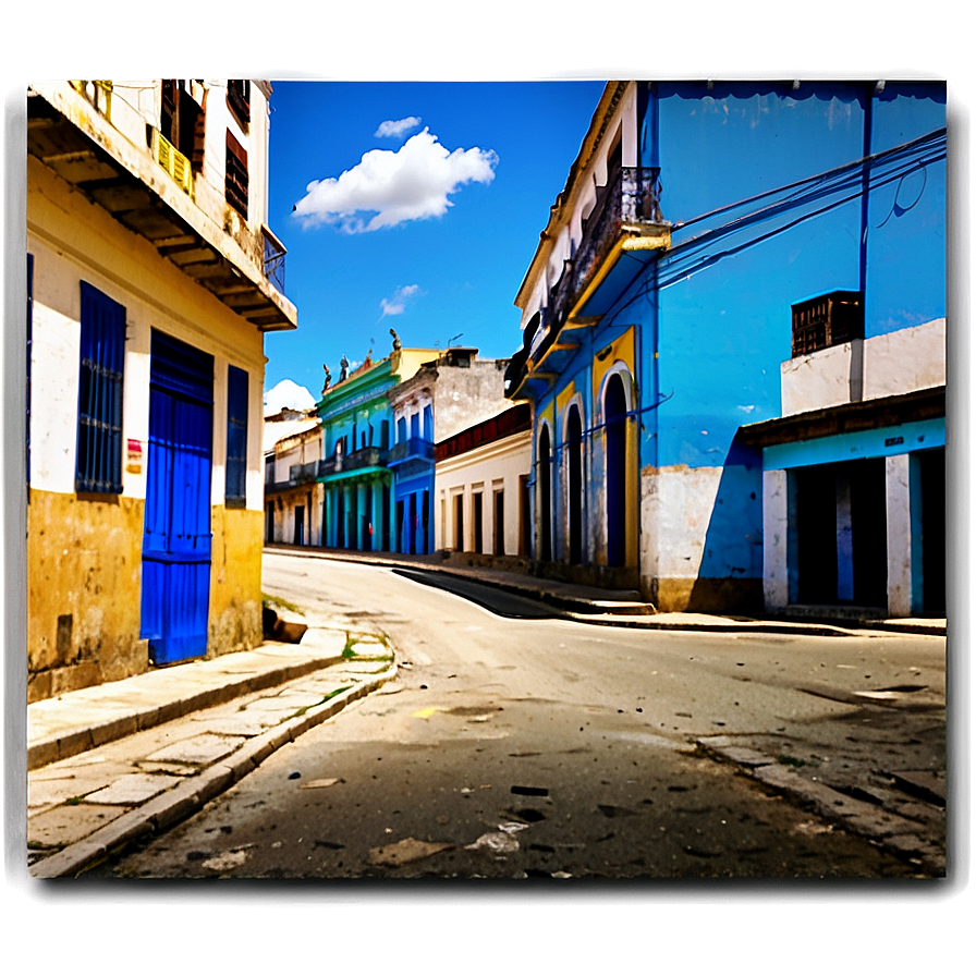 Cuban Old Town Street Png Hcb70