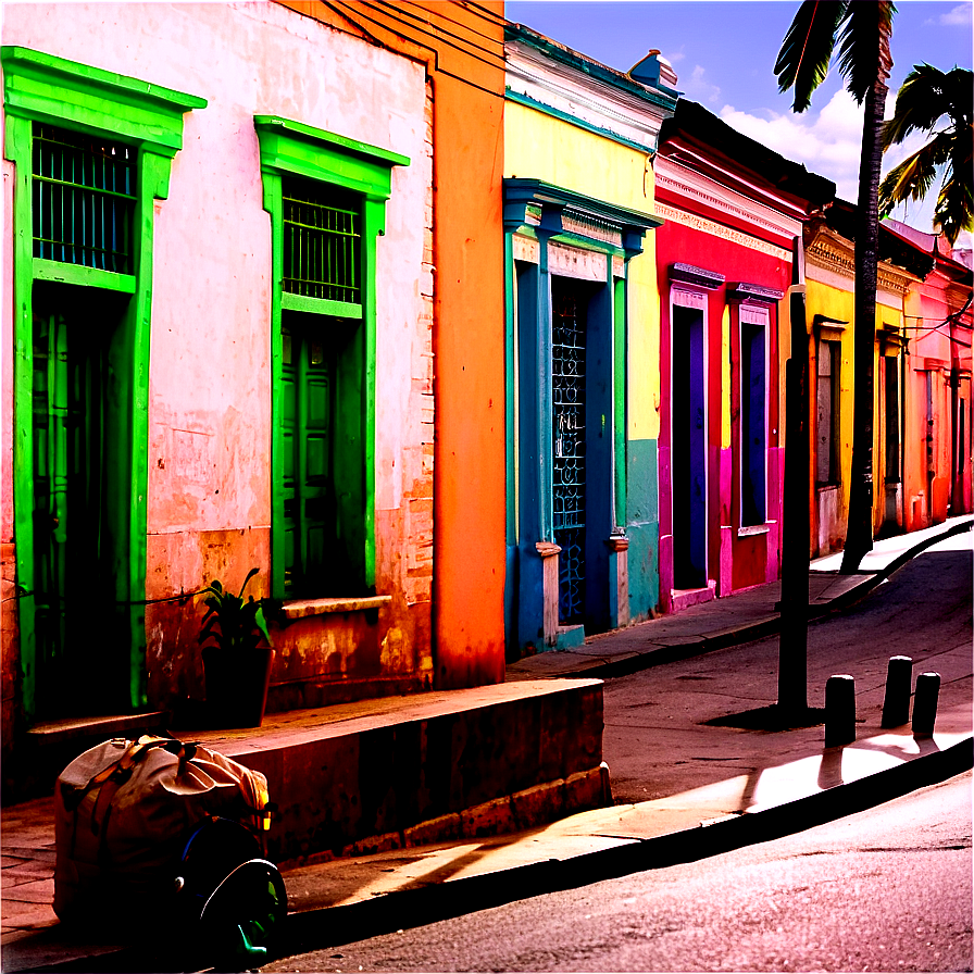 Cuban Old Town Street Png Pld