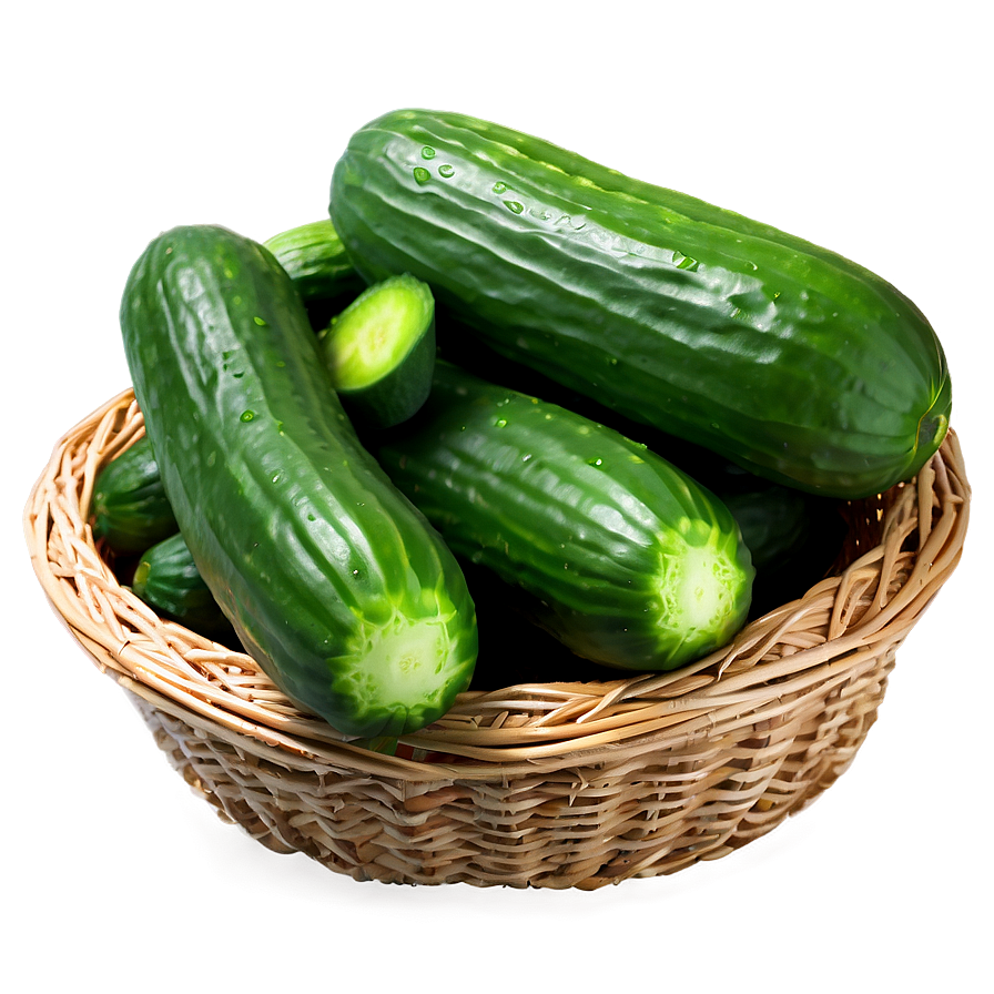 Cucumber In Basket Png 05242024