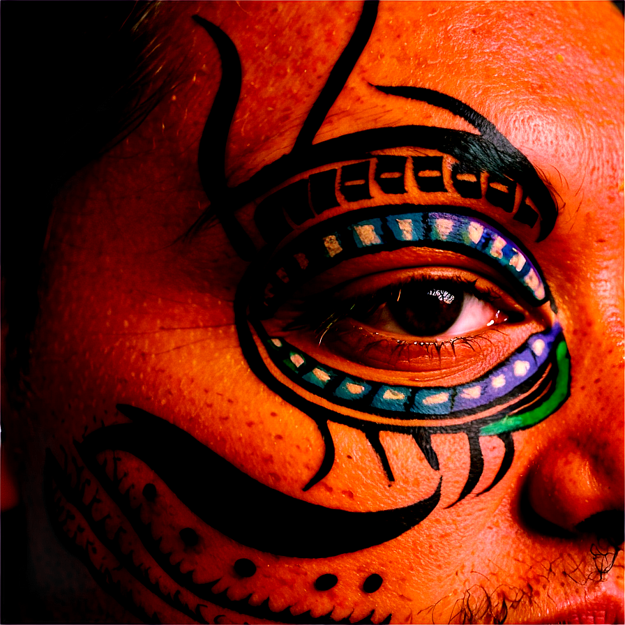 Cultural Face Tattoo Png Ubb95