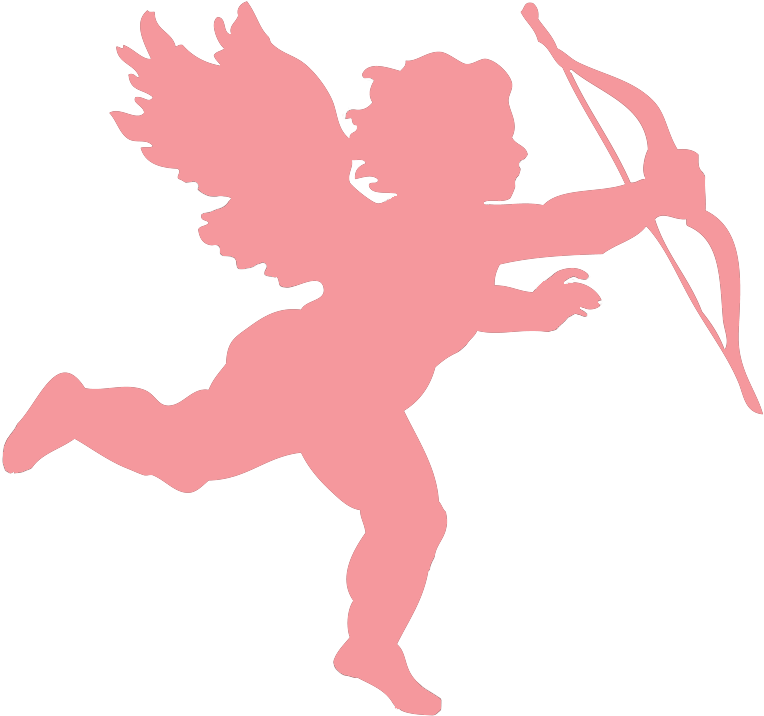 Cupid Silhouette Valentines Day