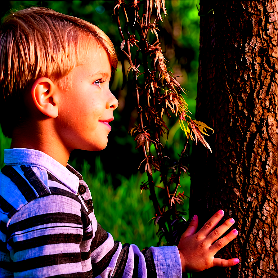 Curious Son Exploring Nature Png 06242024