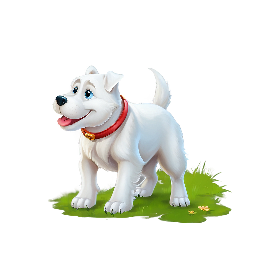 Curious White Dog Png 4