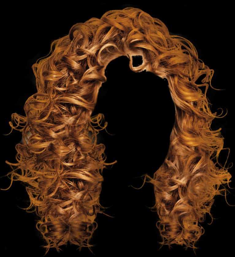 Curly Auburn Hairstyle Art