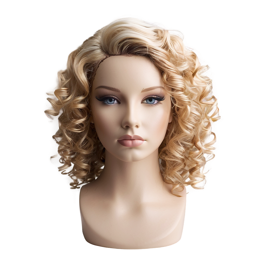 Curly Blond Hair Png 6