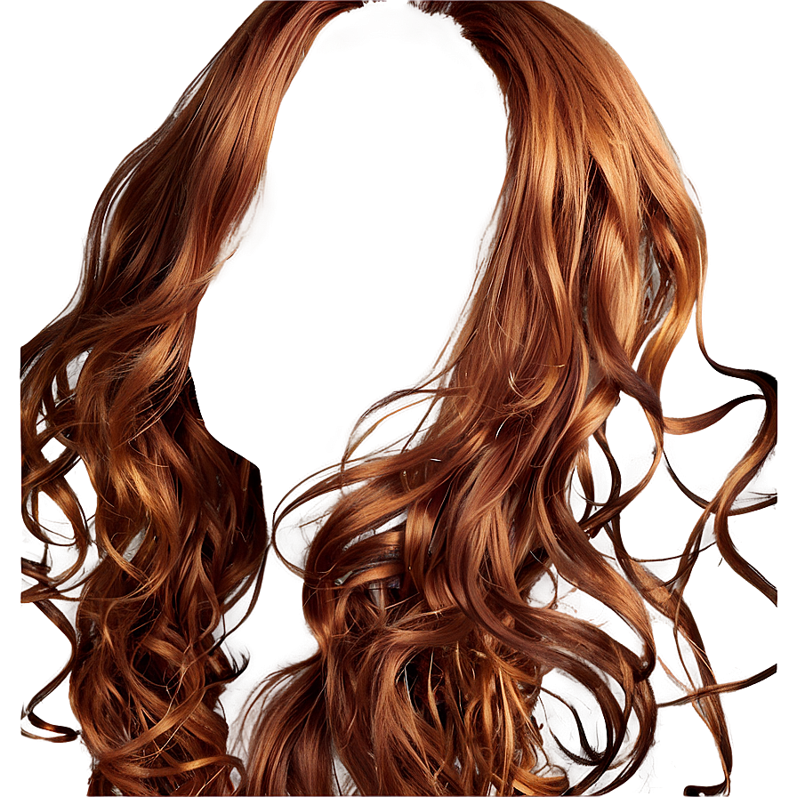 Curly Brown Hair Illustration Png Nrv50
