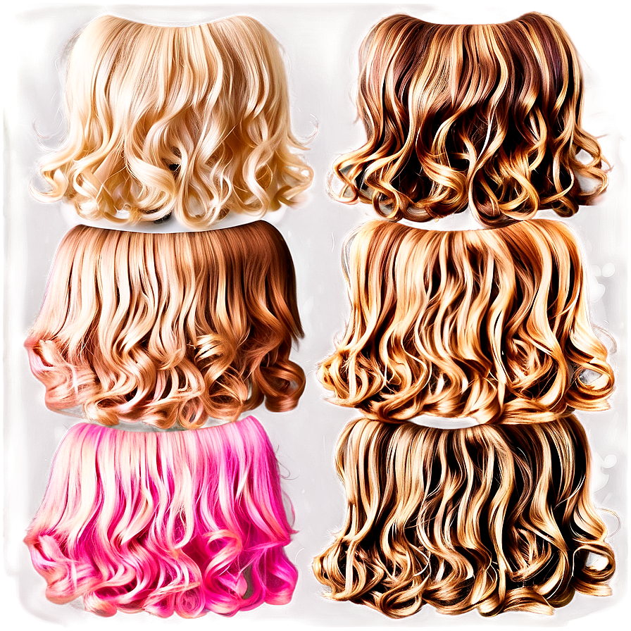 Curly Hair Color Mix Png Xwu