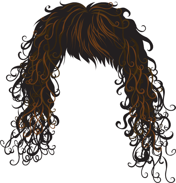 Curly Hair Illustration