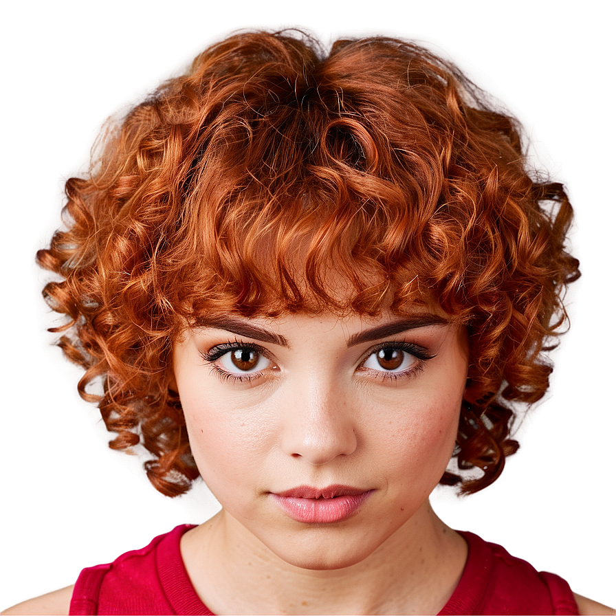 Curly Hair With Bangs Png Omo98