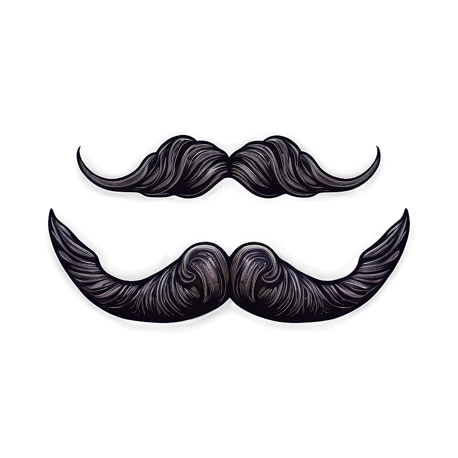 Curly Handlebar Mustache Png 86