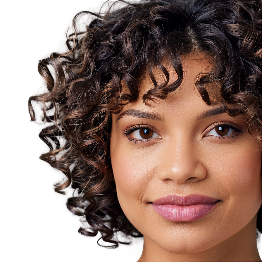 Curly Perm Hair Guide Png Idn37