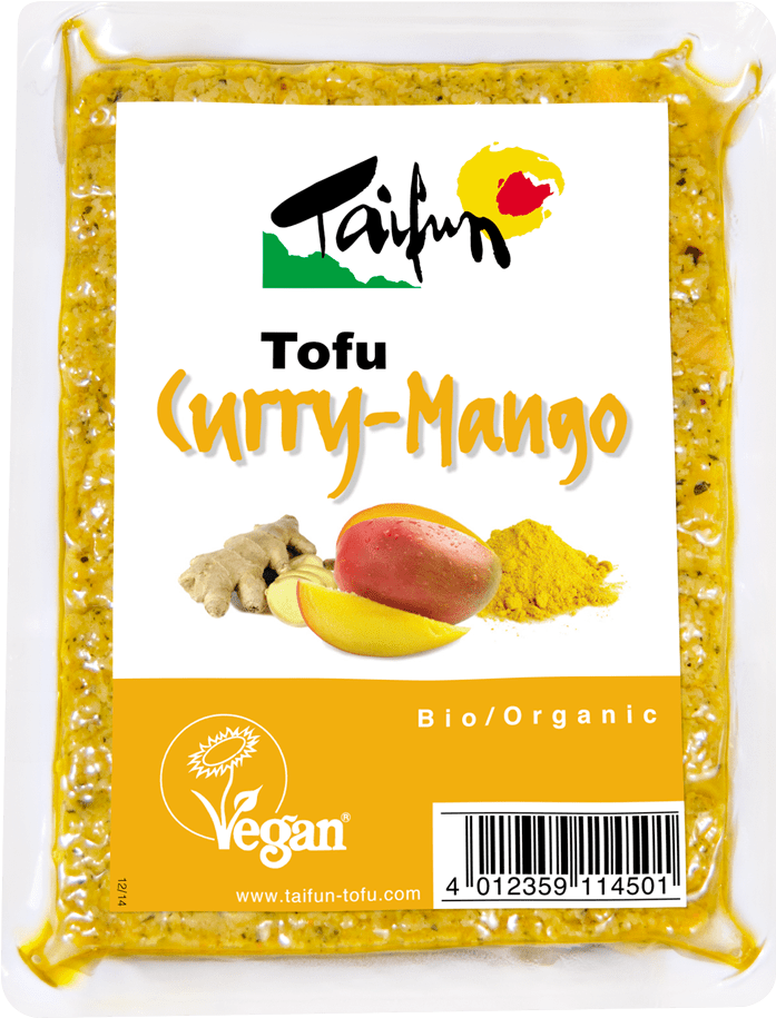 Curry Mango Flavored Tofu Packaging