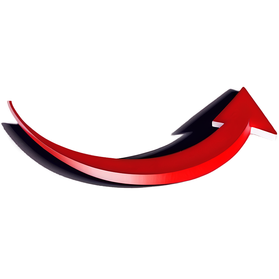 Curved Red Arrow Png Xvr