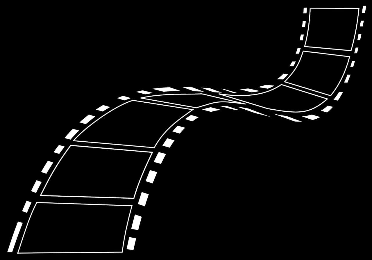 Curving Film Strip Graphic