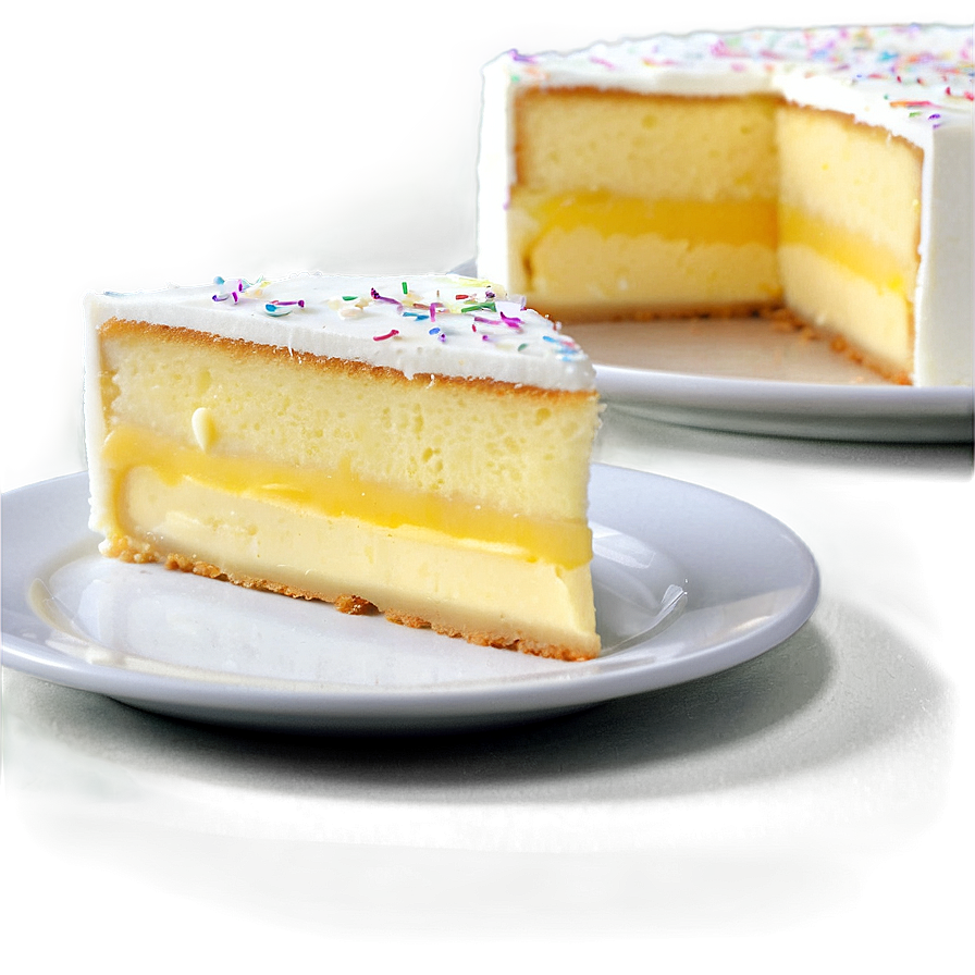 Custard Cake Slice Png 06132024