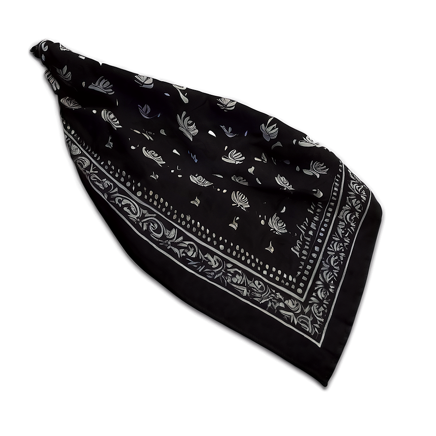 Custom Black Bandana Png Wst