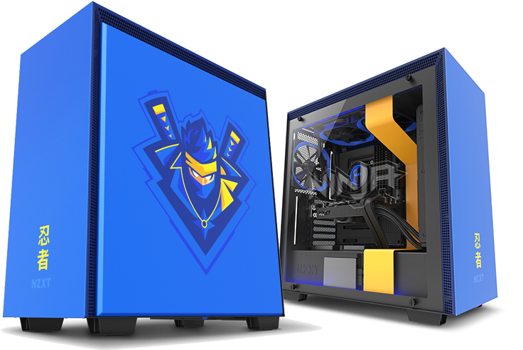 Custom Blue Gaming P C Ninja Edition