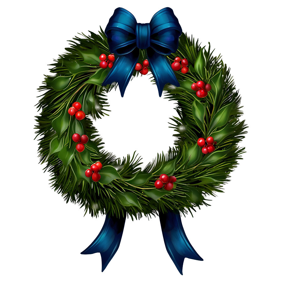 Custom Christmas Wreath Png 25