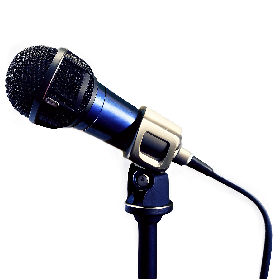 Custom Design Microphone On Stand Png Suf