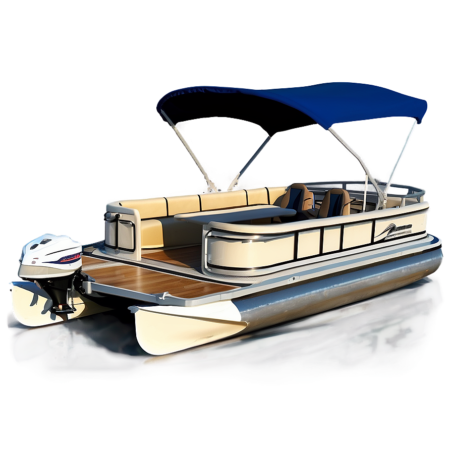 Custom Designed Pontoon Boat Png 06292024