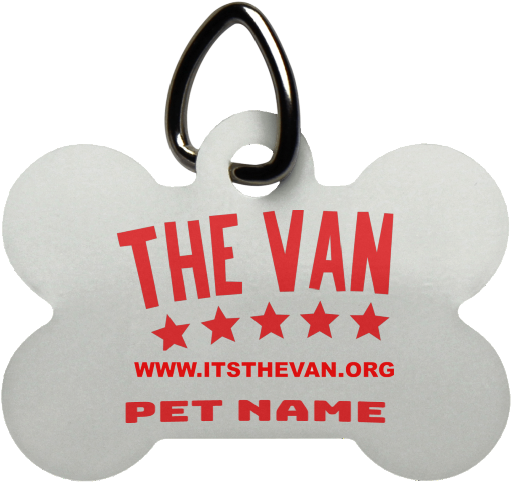 Custom Dog Bone Tag The Van