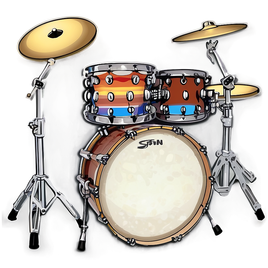 Custom Drum Kit Artwork Png Mgd66