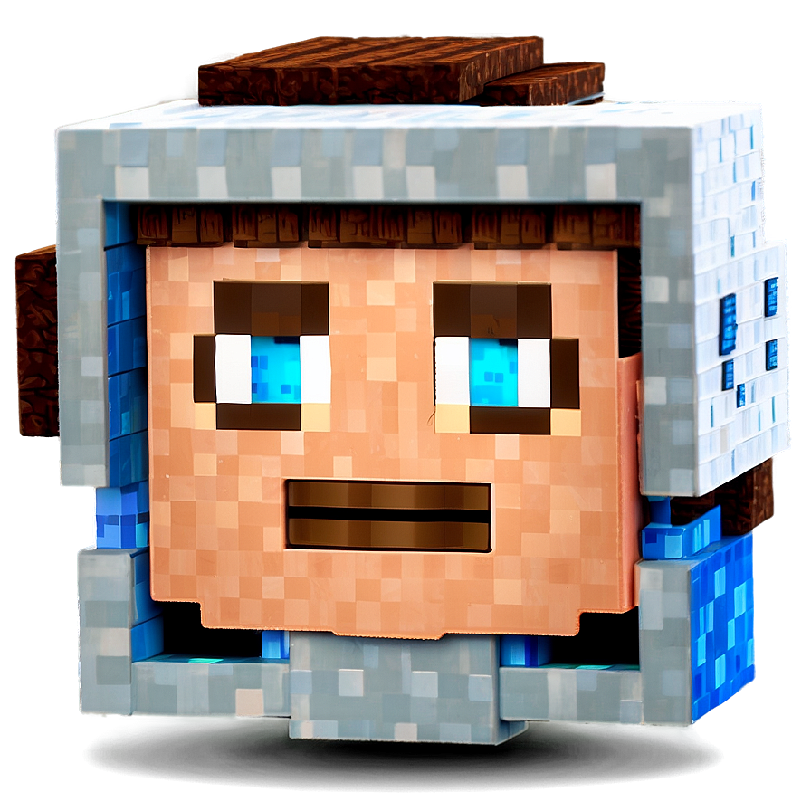 Custom Minecraft Steve Head Png 22