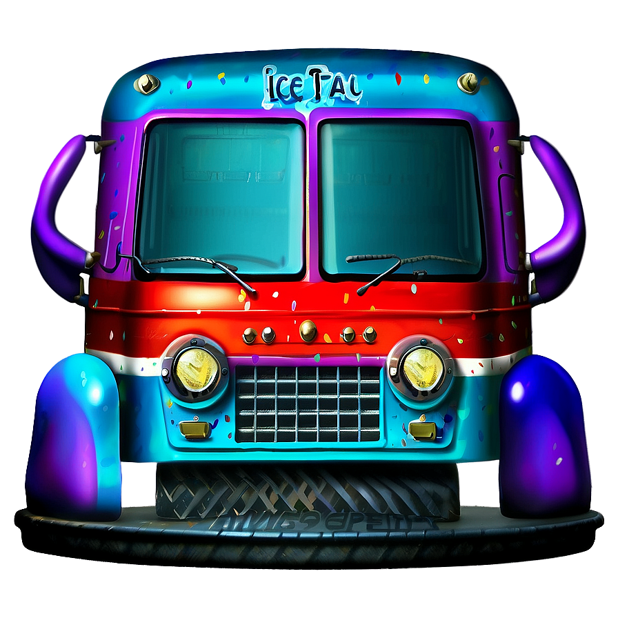 Custom Painted Ice Cream Truck Png 24