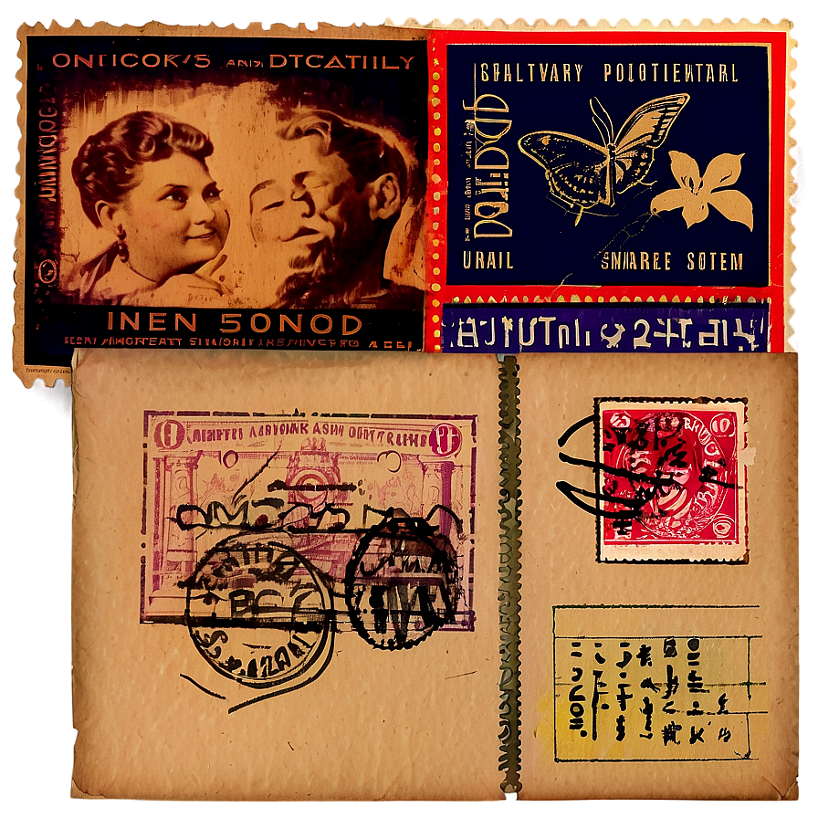 Custom Postcard Stamp Png Vob47