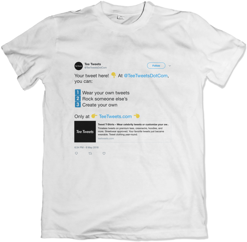 Custom Tweet T Shirt Design