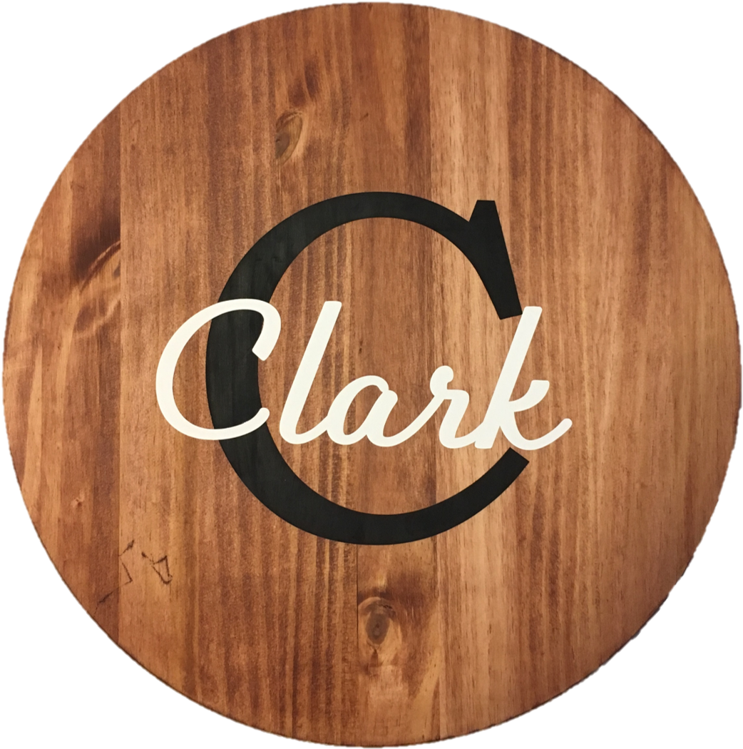 Custom Wooden Sign Clark Family