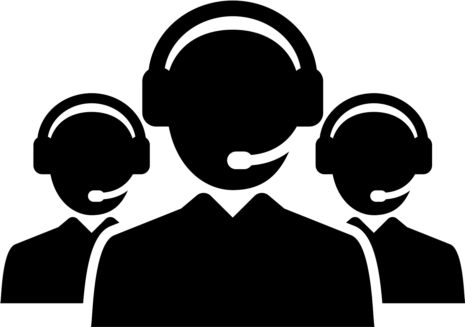 Customer Support Team Silhouette