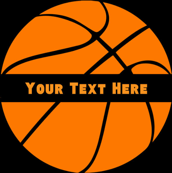 Customizable Basketball Graphic