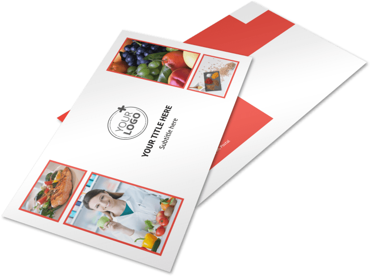 Customizable Food Service Postcard Template