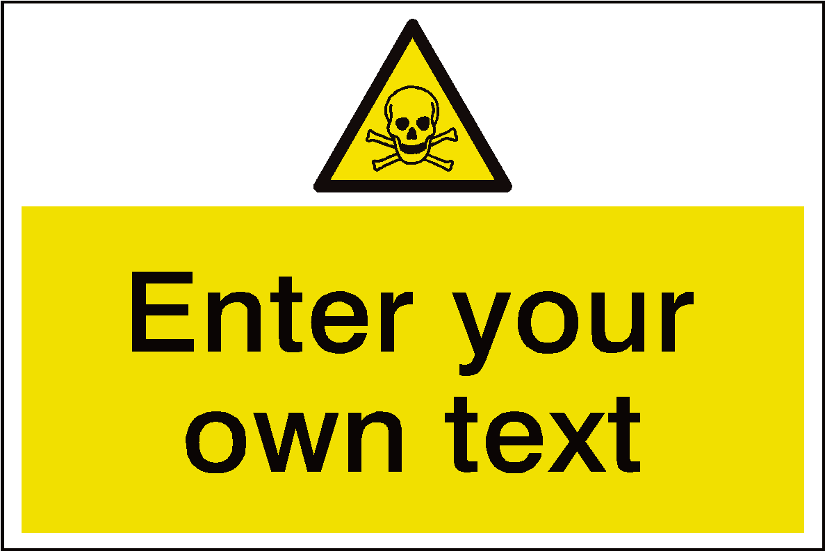 Customizable Hazard Sign Template