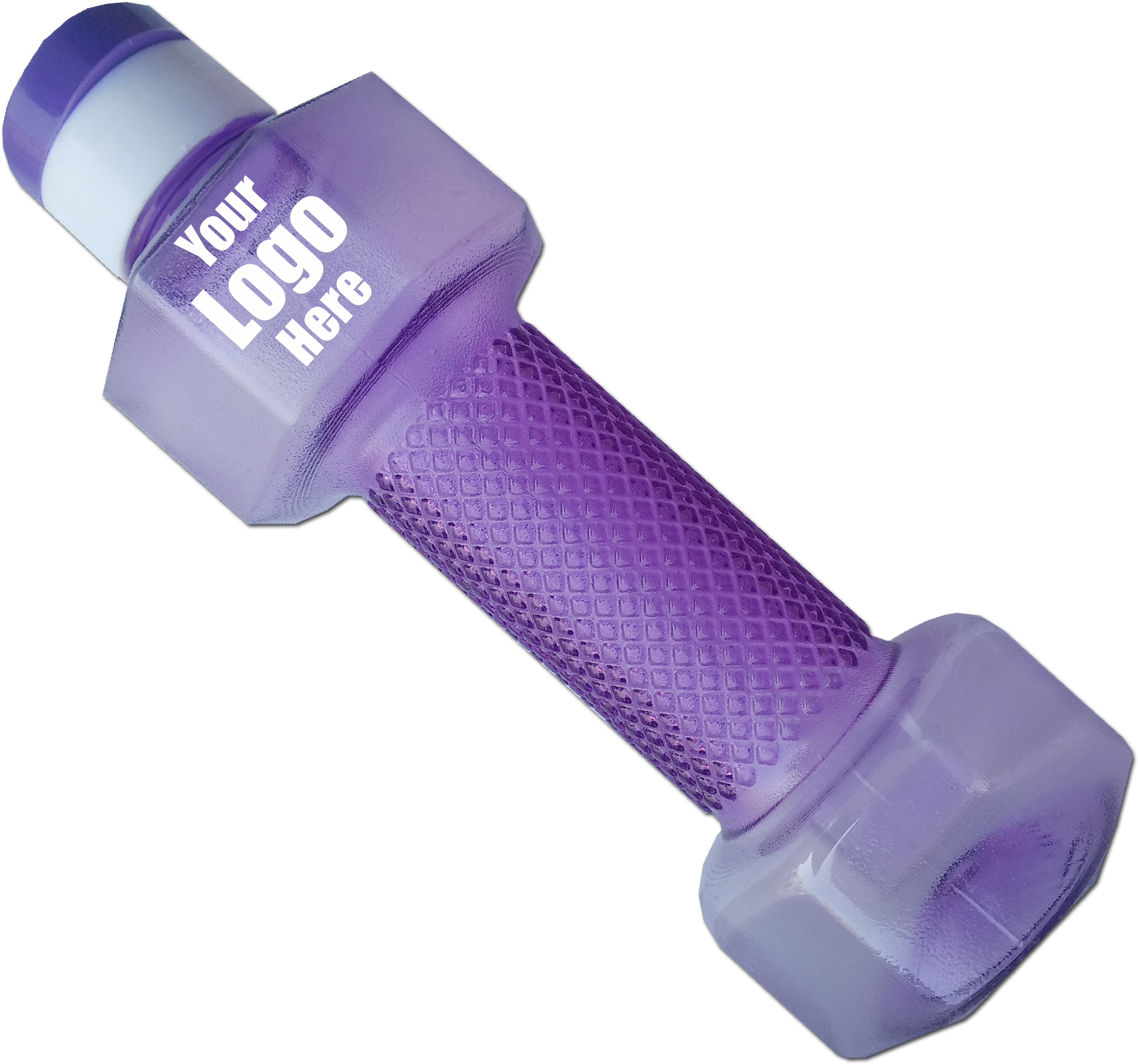 Customizable Purple Dumbbell