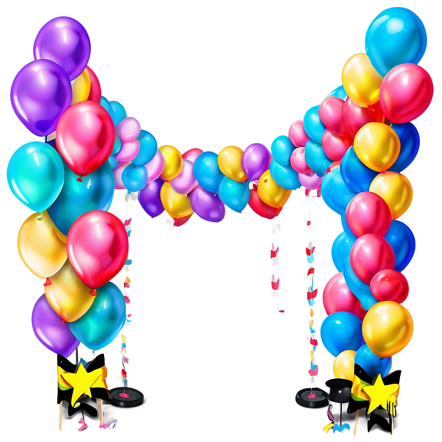 Customized Balloon Garland For Events Png 16