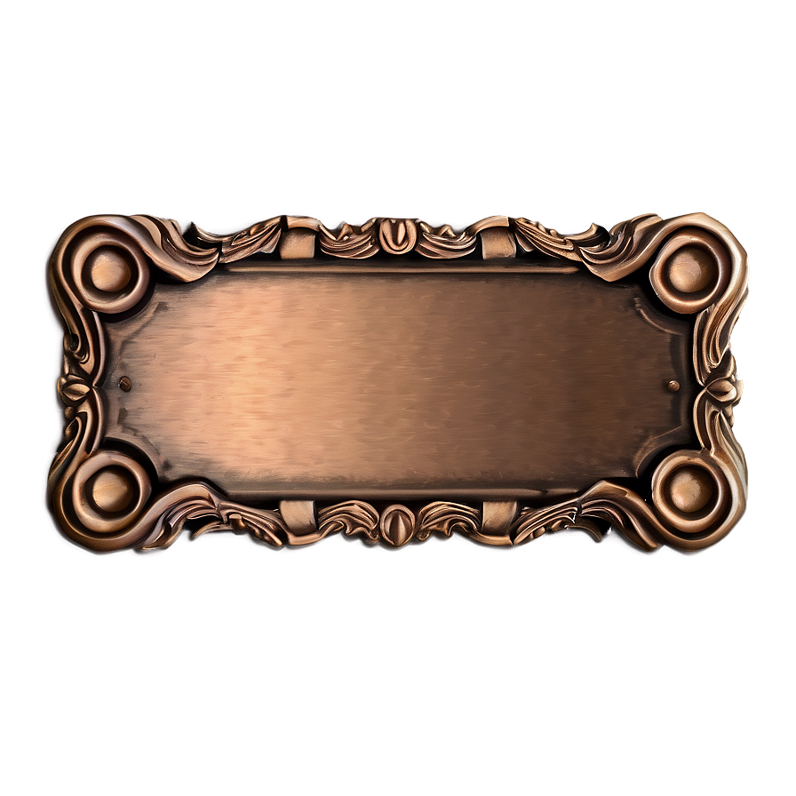 Customized Bronze Nameplate Png Ral