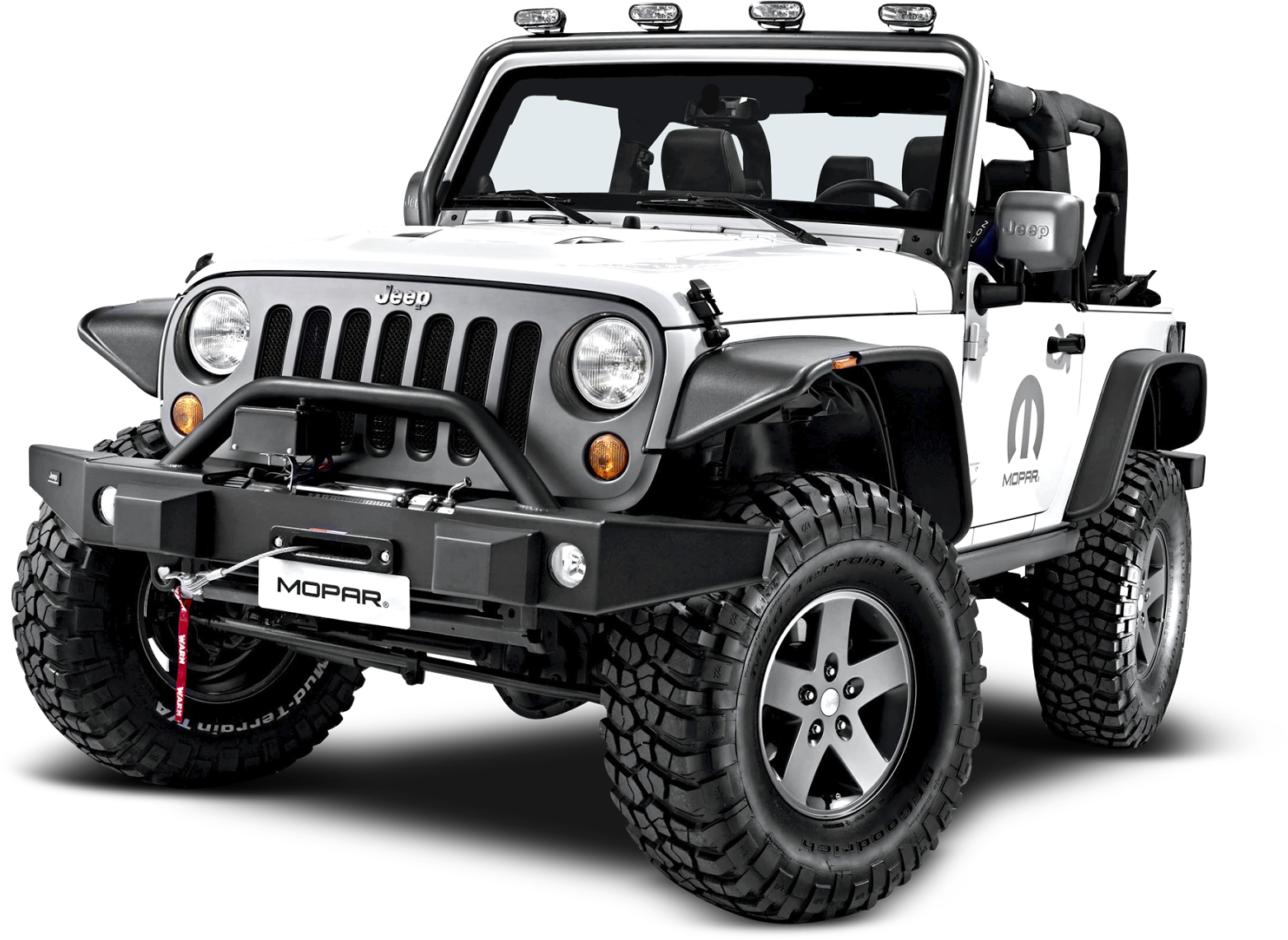 Customized White Jeep Wrangler H D