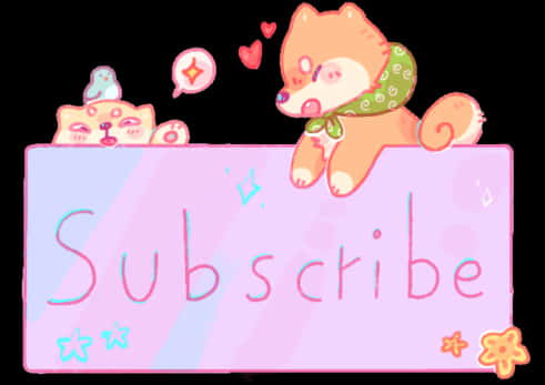 Cute Animals Subscribe Button