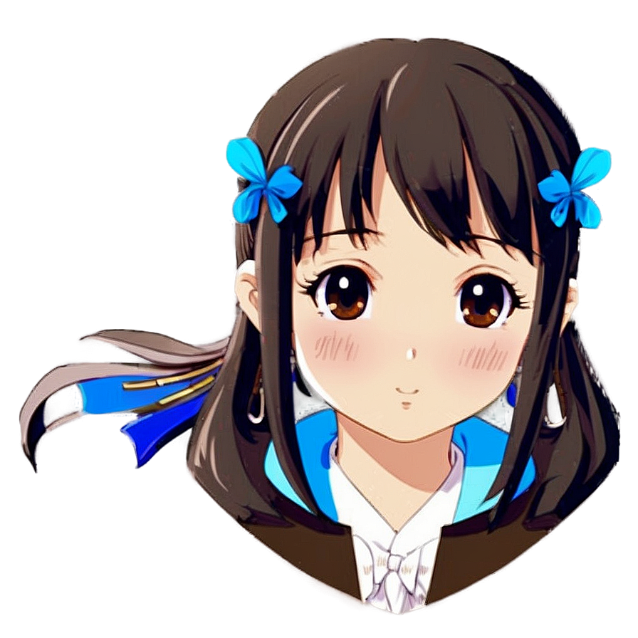 Cute Anime Girl Face Png 40