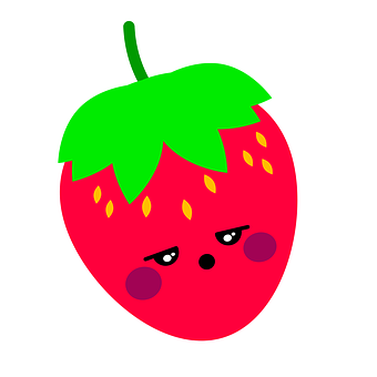 Cute Anthropomorphic Strawberry