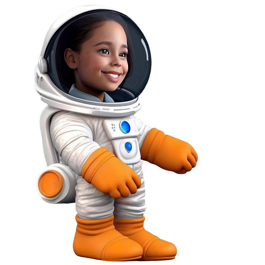 Cute Astronaut Character Png 7