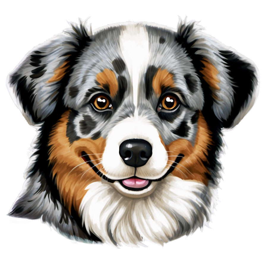 Cute Australian Shepherd Png Kqd