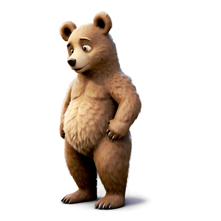 Cute Bear Character Png 05032024