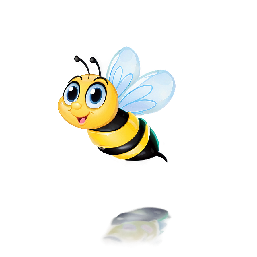 Cute Bee Flying Png 06252024