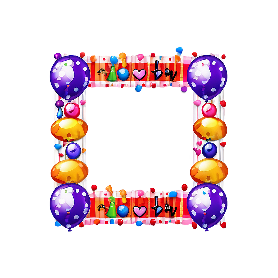 Cute Birthday Border Png Fei25