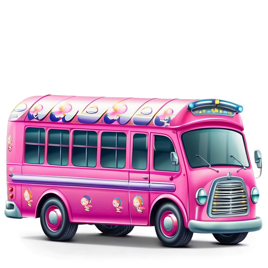 Cute Cartoon Bus Design Png Qut39